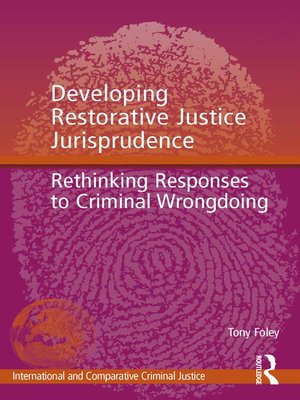 cover image of Developing Restorative Justice Jurisprudence